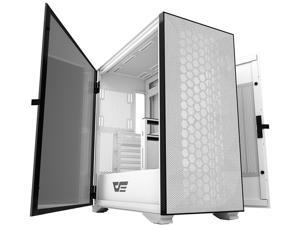 darkFlash DLX21 Mesh E-ATX/ATX/Micro ATX/Mini ATX White Computer Case with Two Door Opening, Tempered Glass Side Panel & Mesh Front Panel Support 360mm Radiator w/ Type-C Port darkFlash DLX21 Mesh E-ATX/ATX/Micro ATX/Mini ATX White Computer Case with Two Door Opening, Tempered Glass Side Panel & Mesh Front Panel Support 360mm Radiator w/ Type-C Port