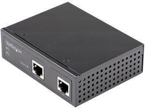 StarTech.com POEINJ30W Industrial Gigabit Ethernet PoE Injector - 30W 802.3at PoE+ Midspan 48V-56VDC DIN Rail Power Over Ethernet Injector Adapter - -40 to +75C Cameras/Sensors/WiFi Access (POEINJ30W)