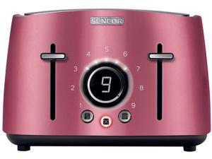 Sencor STS 6074RD Electric Wide 4 Slice High Lift Toaster w/ Rack, Metallic Red Sencor STS 6074RD Electric Wide 4 Slice High Lift Toaster w/ Rack, Metallic Red