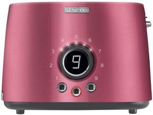 Sencor STS 6054RD Electric Wide 2 Slice High Lift Toaster w/ Rack, Metallic Red Sencor STS 6054RD Electric Wide 2 Slice High Lift Toaster w/ Rack, Metallic Red