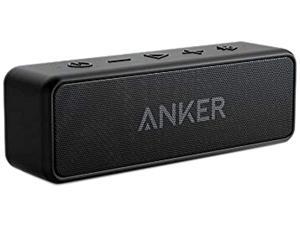 [Upgraded] Anker Soundcore 2 Portable Bluetooth Speaker with 12W Stereo Sound, Bluetooth 5, Bassup, IPX7 Waterproof, 24-Hour Playtime, Wireless Stereo Pairing, Speaker for Home, Outdoors, Travel