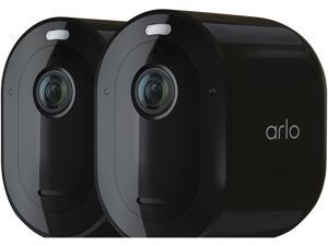 Arlo - Pro 4 Spotlight Camera, 2 Pack, Black - VMC4250B - Black