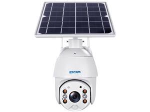 ESCAM QF280 1080P Cloud Storage PT WIFI Battery PIR Alarm IP Camera With Solar Panel Full Color Night Vision Two Way IP66 Waterproof Audio Camera ESCAM QF280 1080P Cloud Storage PT WIFI Battery PIR Alarm IP Camera With Solar Panel Full Color Night Vision Two Way IP66 Waterproof Audio Camera