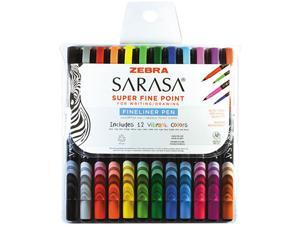 Sarasa Stick Porous Point Pen, Fine 0.8mm, Assorted Ink/Barrel, 12/Set 67012 Sarasa Stick Porous Point Pen, Fine 0.8mm, Assorted Ink/Barrel, 12/Set 67012