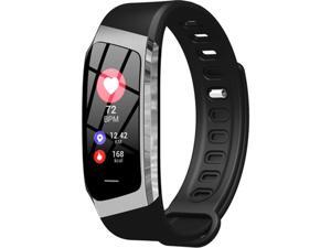 Hamoery E18 Smart Bracelet True Color Screen Pedometer GPS Track Continuous Heart Rate Sport Smart Wear (Black Silver) Hamoery E18 Smart Bracelet True Color Screen Pedometer GPS Track Continuous Heart Rate Sport Smart Wear (Black Silver)