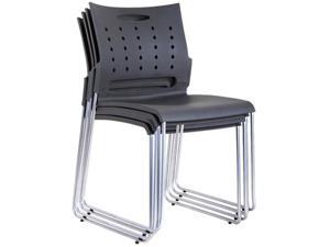 TygerClaw Mid Back Plastic Chair - 4 PCS/Pack (TYFC2327)