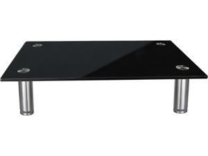 AIMEZO Black Tempered Glass Computer Monitor Stand Height Adjustable Desktop Risers for Computer Monitors, Laptop, TV, Printer, Notebook AIMEZO Black Tempered Glass Computer Monitor Stand Height Adjustable Desktop Risers for Computer Monitors, Laptop, TV, Printer, Notebook