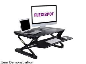 FlexiSpot Standing Desk Converter Height Adjustable Computer Tabletop Monitor Laptop Riser 35" Width Platform with Removable Keyboard Tray FlexiSpot Standing Desk Converter Height Adjustable Computer Tabletop Monitor Laptop Riser 35" Width Platform with Removable Keyboard Tray