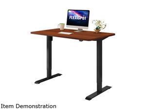Flexispot Electric Home Office Desk Standing Desk with Whole-Piece Desktop 48" x 24" Ergonomic 2-Button Height Adjustable Stand Up Desk Black Frame and Mahogany Desktop Flexispot Electric Home Office Desk Standing Desk with Whole-Piece Desktop 48" x 24" Ergonomic 2-Button Height Adjustable Stand Up Desk Black Frame and Mahogany Desktop