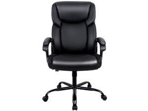COLAMY Office Chair - Executive Computer Task Desk Chair, PU Leather Reclining Adjustable Seat Height Swivel Ergonomic Design for Lumbar Support