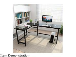 66" x 47" x 28" L-shaped Corner Desk Gaming Computer Workstation Table w/ CPU Stand Home Office 66" x 47" x 28" L-shaped Corner Desk Gaming Computer Workstation Table w/ CPU Stand Home Office