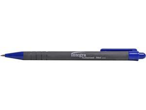 Integra Rubber Barrel Retractable Ballpoint Pens - Newegg.com
