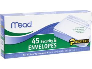Mead Press-it Seal-it No. 10 Security Envelopes