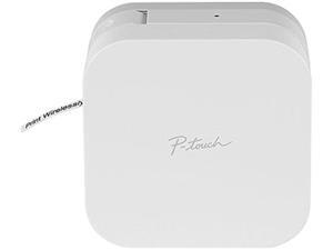Brother P-touch CUBE PT-P300BT Smartphone Dedicated Label Maker, Bluetooth, Thermal Transfer, 180 dpi, 20mm./sec, Up to 2 Print Lines, Manual Cutter - White
