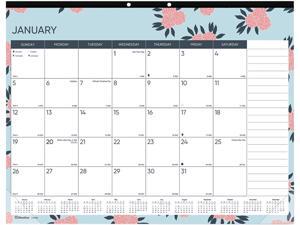 Trendy Monthly Desk Pad, 22 x 17, Coral Flowers, 2021 C194127 Trendy Monthly Desk Pad, 22 x 17, Coral Flowers, 2021 C194127