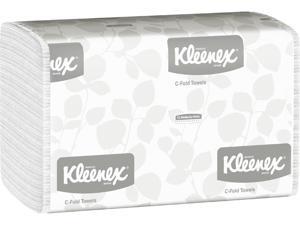 Kleenex C Fold Paper Towels 01500 Absorbent White 16 Packs  Case 150 CFold Towels  Pack 2400 Towels  Case