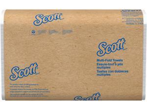 Scott Essential Multifold Paper Towels (37490) with Fast-Drying Absorbency Pockets, 8" x 9.4", White, 16 Packs / Case, 250 Multifold Towels / Pack, 4,000 Scott Towels / Case