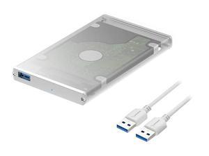 Sabrent EC-UM30 Sabrent EC-UM30 Drive Enclosure External - Silver - 1 x Total Bay - 1 x 2.5" Bay - Serial ATA - USB 3.0 - Aluminum