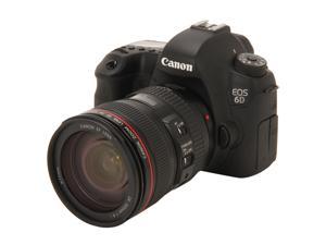 Canon EOS 6D 8035B009 Black Approx. 20.2 MP Digital SLR Camera with EF 24-105mm f/4L IS USM Lens