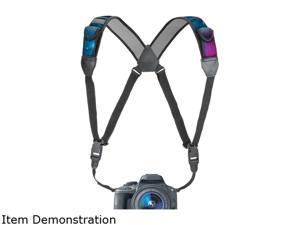 Camera Strap Chest Harness with Galaxy Neoprene and Accessory Pockets by USA GEAR - Works with Canon, Nikon, Fujifilm, Sony, Panasonic and More DSLR, Point & Shoot, Mirrorless Cameras