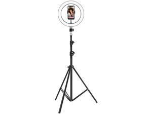 Ergopixel Selfie Ring Light with Tripod Stand & Smartphone Phone Holder for Live Stream/Makeup/YouTube Video/Photography