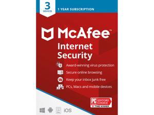 McAfee Internet Security 2022 - 1 Year / 3 Devices (Key Card)