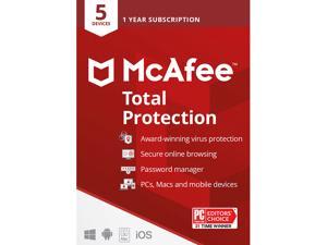 McAfee Total Protection 5 Devices / 1 Year (Key Card)
