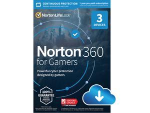 Norton 360 for Gamers – Multi-layered protection for PCs – Includes Game Optimizer, Gamer tag monitoring, Secure VPN and PC Cloud Backup [Download]