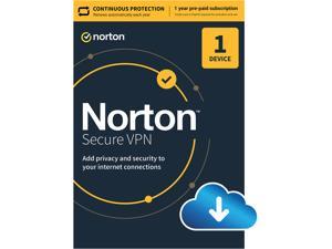 Norton Secure VPN 2022 for 1 Device, 1 Year with Auto Renewal, Download