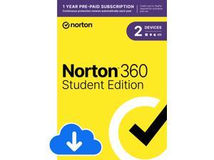 Norton 360 Student Edition  Antivirus software for 2 Devices  Includes VPN PC Cloud Backup  Dark Web Monitoring Download