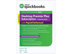 QuickBooks Desktop Premier Plus 2021 with Enhanced Payroll (1 Year Subscription) QuickBooks Desktop Premier Plus 2021 with Enhanced Payroll (1 Year Subscription)