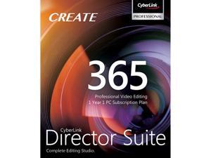 CyberLink Director Suite 365, Professional Video, Audio & Photo Editing (1 Year 1 PC) - Download