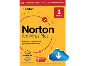 Norton AntiVirus Plus for 1 Device (2023 Ready), 1 Year with Auto Renewal, Download