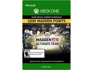 Madden NFL 15 2200 Points Xbox One Digital Code