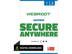 Webroot AntiVirus - 3 Devices 1 Year Subscription - Download Webroot AntiVirus - 3 Devices 1 Year Subscription - Download