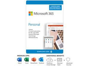 Microsoft 365 Personal | 15-Month Subscription, 1 person | Premium Office apps | 1TB OneDrive cloud storage | PC/Mac Download Microsoft 365 Personal | 15-Month Subscription, 1 person | Premium Office apps | 1TB OneDrive cloud storage | PC/Mac Download