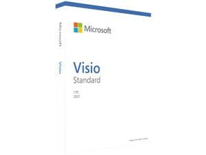 Microsoft Visio Standard 2021 / Windows 10 Product Key Card - 1 PC