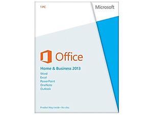 Microsoft Office Home and Business 2013 Product Key Card - 1 PC