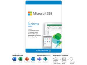 Microsoft 365 Business Standard 1 User 1 Year Premium Office Apps 1 TB OneDrive Cloud Storage Bilingual PCMac Download