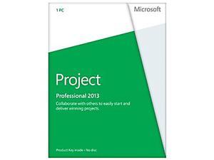 Microsoft Project Professional 2013 Product Key Card (no media) - 1 PC