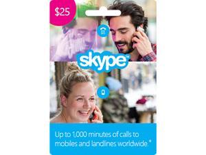 Skype $25 Prepaid Credit