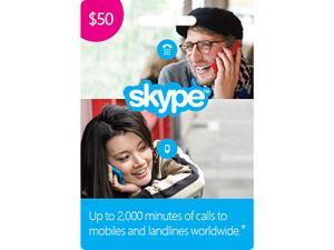 Skype $50 Prepaid Credit