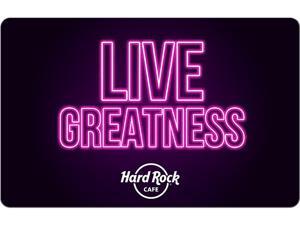 Hard Rock Cafe $50 Gift Card (Email Delivery)