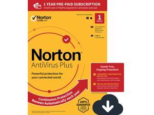 Norton AntiVirus Plus - Antivirus software for 1 Device with Auto-Renewal - Includes Password Manager, Smart Firewall and PC Cloud Backup [Download]