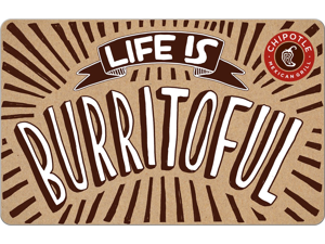 $25 Chipotle Gift Cards + Free $5 Gift Card