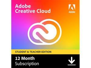 Adobe Creative Cloud Student and Teacher Edition Prepaid Membership 1 Year - Validation Required Adobe Creative Cloud Student and Teacher Edition Prepaid Membership 1 Year - Validation Required