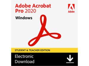 Adobe Acrobat Pro 2020 Student & Teacher (Verification Required) - Windows Download