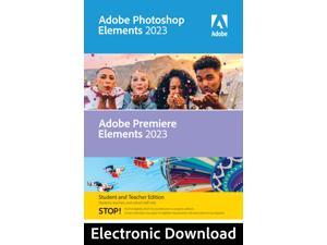 Adobe Photoshop Elements & Premiere Elements 2023 Student & Teacher (Verification Required) - Windows Download