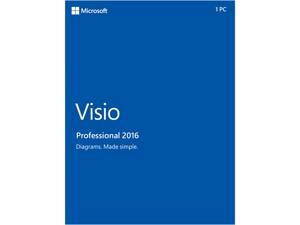 Microsoft Visio Pro 2016 Product Key Card - 1 PC
