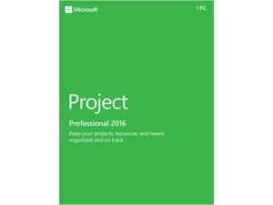 Microsoft Project Pro 2016 Product Key Card - 1 PC